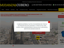 Tablet Screenshot of mudanzascubero.com